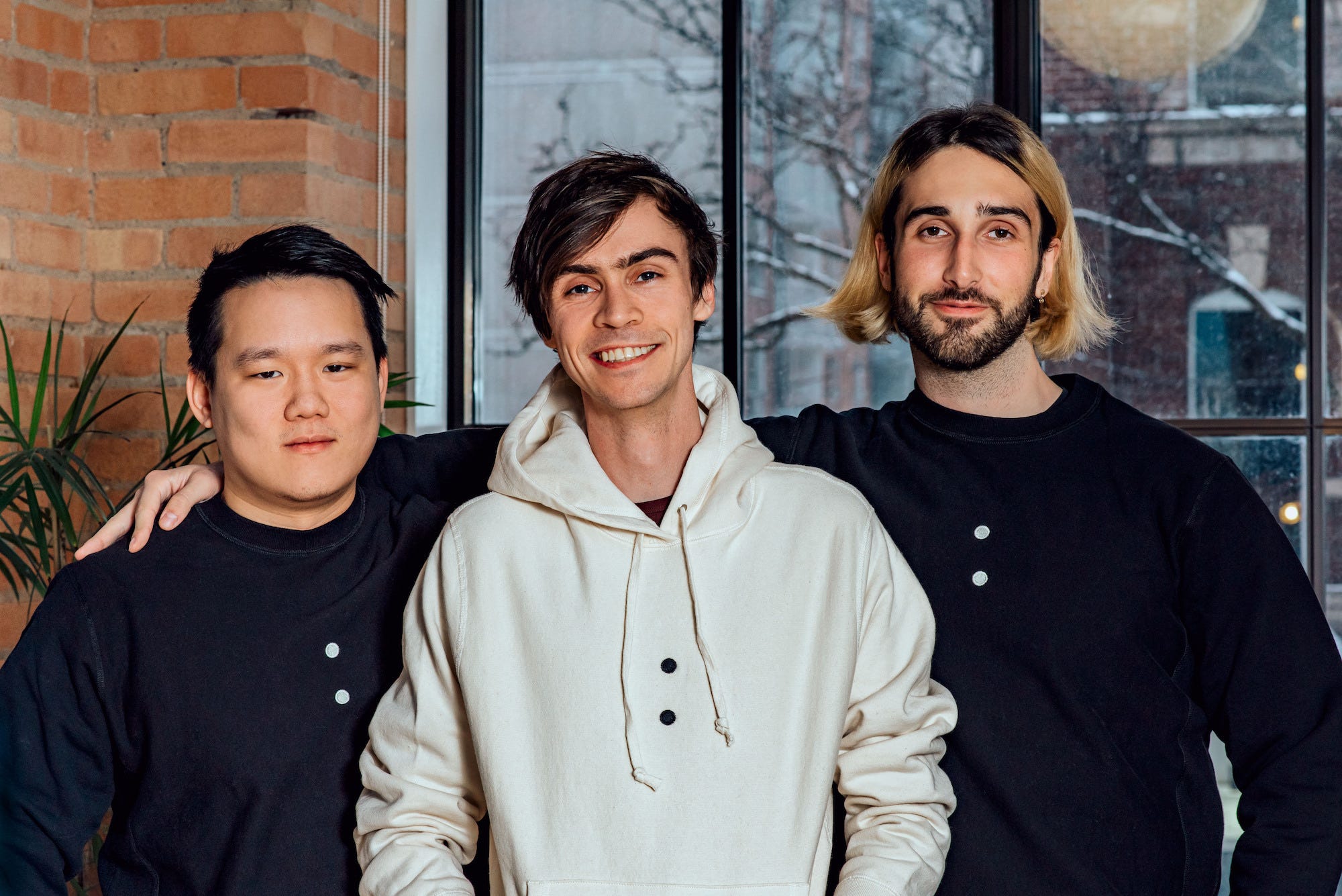 Cohere cofounders Ivan Zhang, Nick Frosst, and Aidan Gomez.