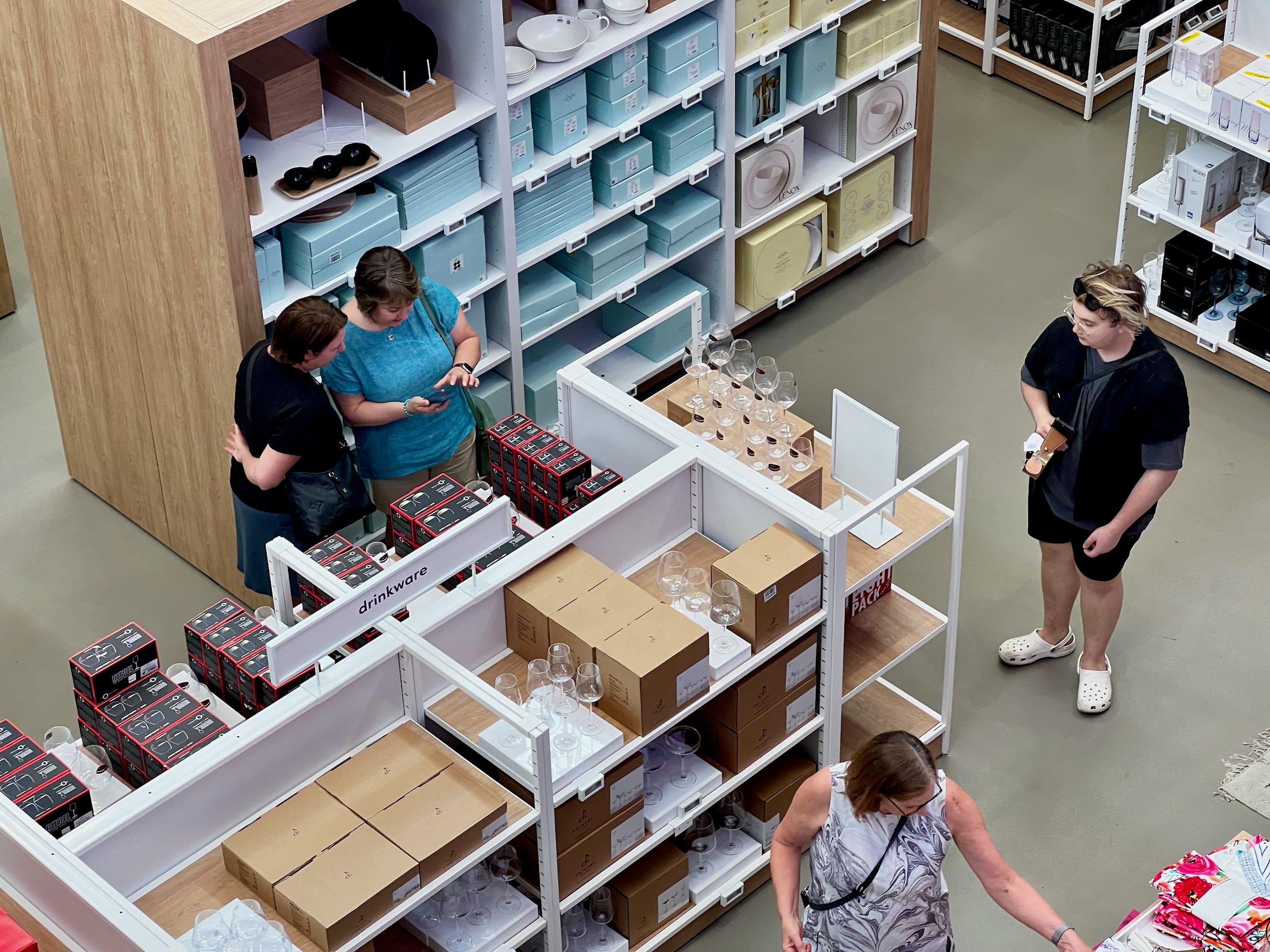 Shoppers browse at Wayfair's first store in Chicago