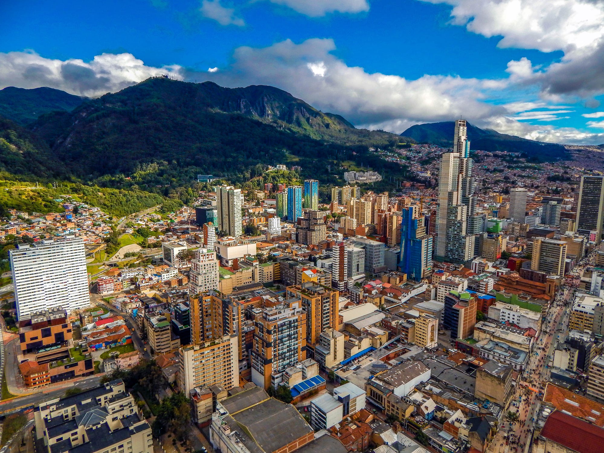 Stock photo shows Bogota, Colombia.