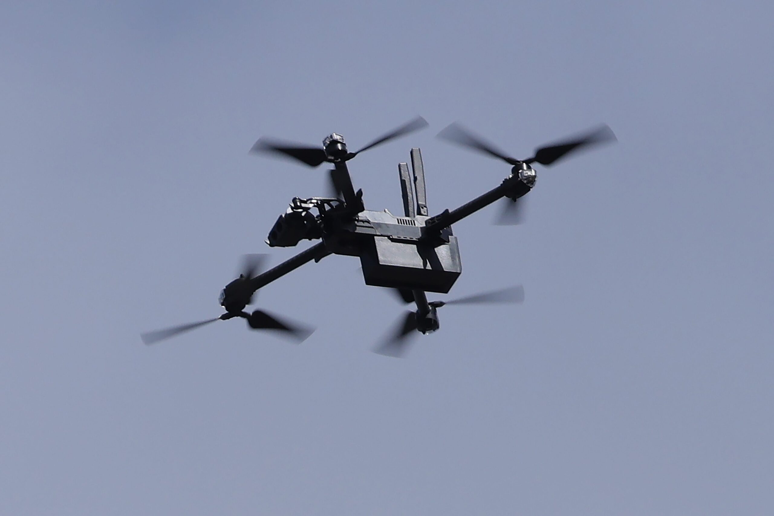 A Skydio quadcopter drone of the US military.