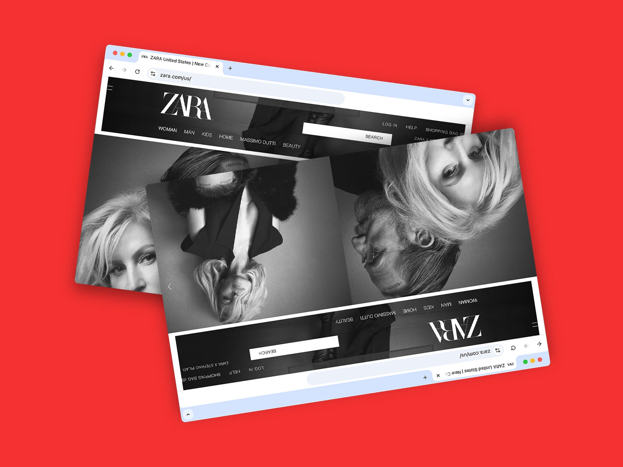 A screenshot of zara.com